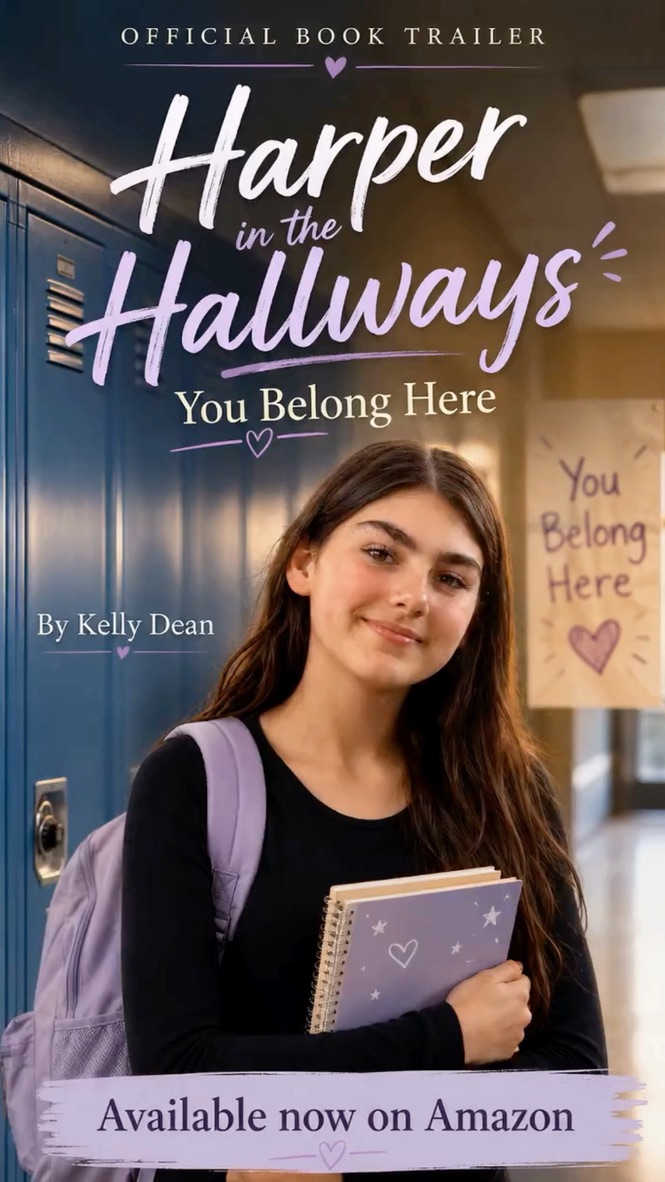Book cover of Harper in the Hallways: You Belong Here by Kelly Dean