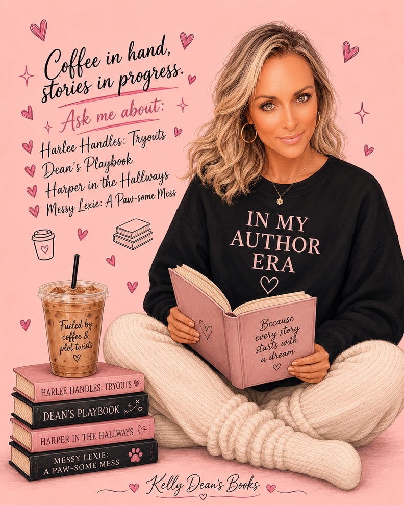 In My Author Era promotional image for Kelly Dean
