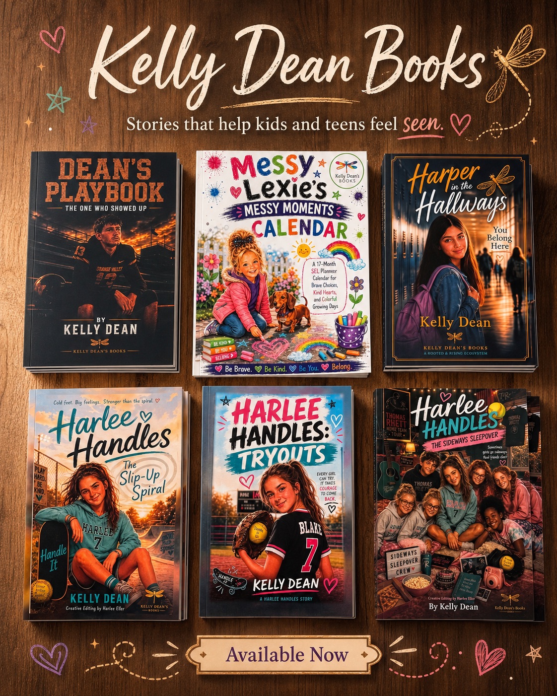 Kelly Dean Books - Stories that help kids and teens feel seen