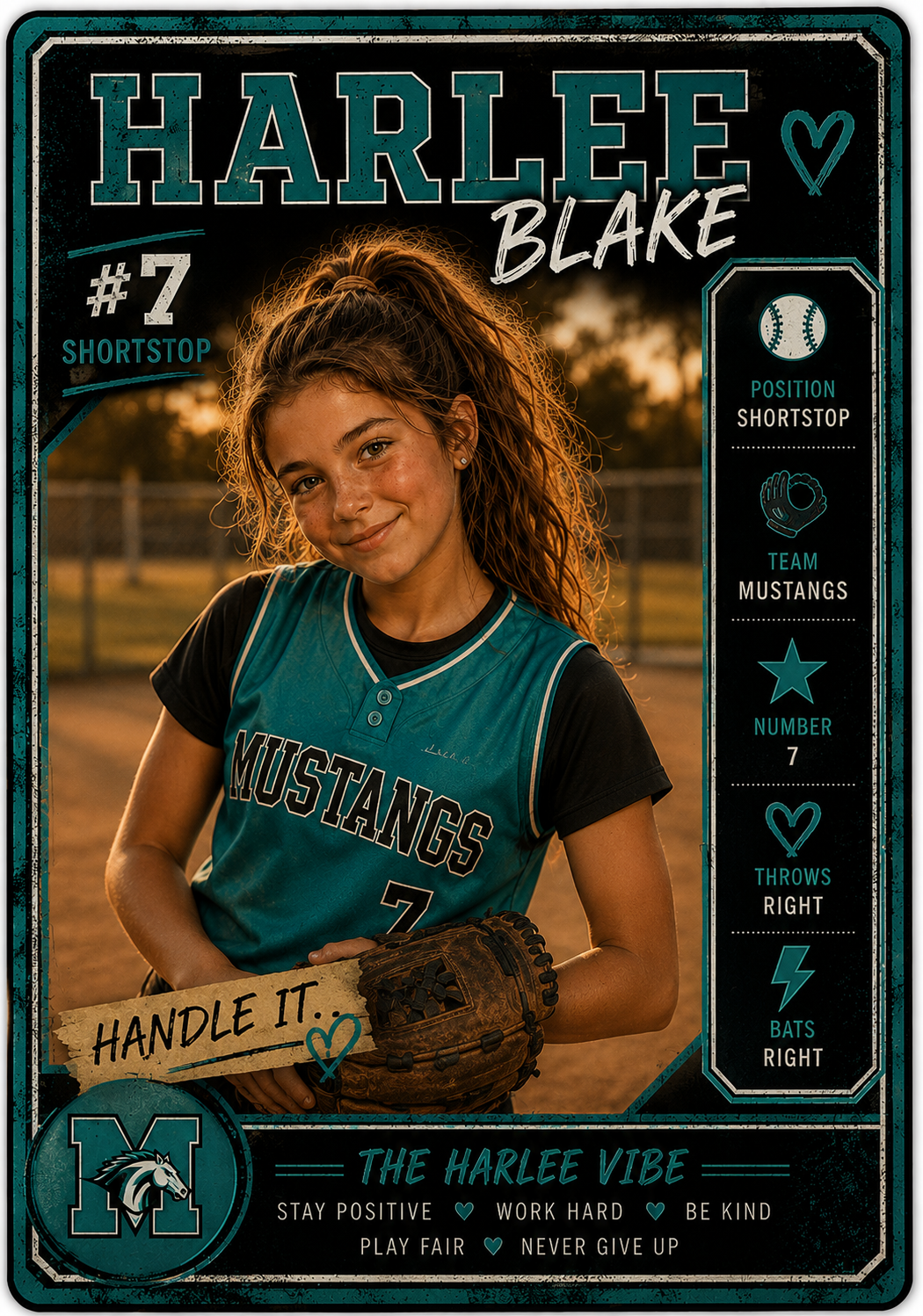 Harlee Blake character illustration — Harlee Handles It series by Kelly Dean