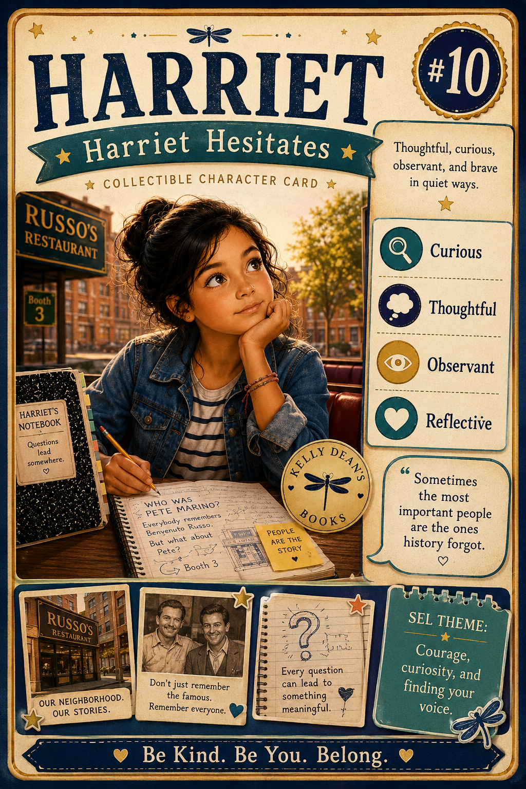 Harriet character collector card — Harriet Hesitates