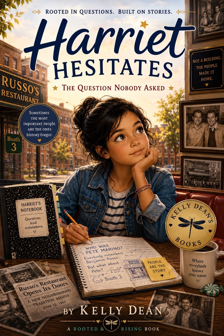 Harriet Hesitates: The Question Nobody Asked — book cover by Kelly Dean