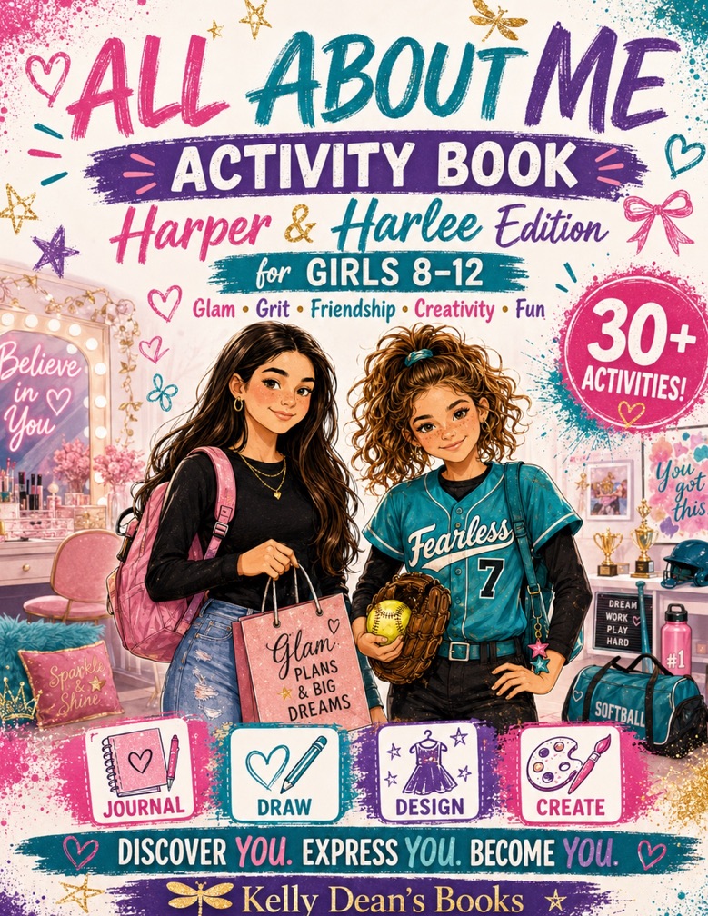 All About Me Activity Book: Harper & Harlee Edition cover