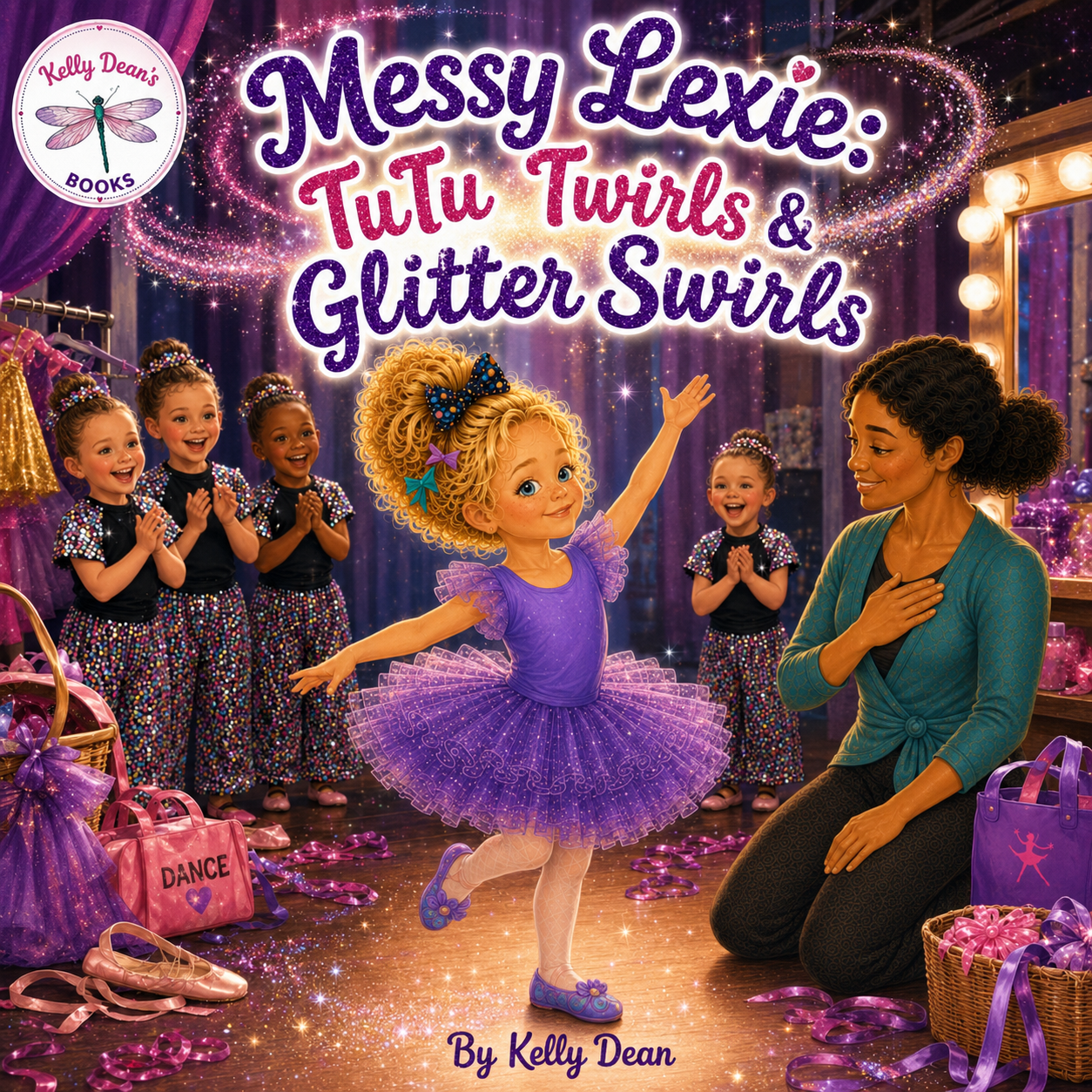 Messy Lexie: TuTu Twirls & Glitter Swirls picture book cover